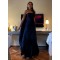 A-Line Strapless Long Prom Dresses Formal Evening Gowns 501002