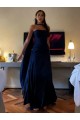 A-Line Strapless Long Prom Dresses Formal Evening Gowns 501002
