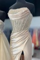 Elegant Strapless High Slit Long Prom Dresses Formal Evening Gowns 501006 Elegant Strapless High Slit Long Prom Dresses Formal Evening Gowns 501006