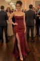 Elegant Strapless High Slit Long Prom Dresses Formal Evening Gowns 501006 Elegant Strapless High Slit Long Prom Dresses Formal Evening Gowns 501006
