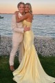 Elegant Strapless High Slit Long Prom Dresses Formal Evening Gowns 501006 Elegant Strapless High Slit Long Prom Dresses Formal Evening Gowns 501006