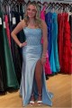 Elegant Strapless High Slit Long Prom Dresses Formal Evening Gowns 501006 Elegant Strapless High Slit Long Prom Dresses Formal Evening Gowns 501006