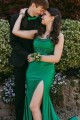 Elegant Strapless High Slit Long Prom Dresses Formal Evening Gowns 501006 Elegant Strapless High Slit Long Prom Dresses Formal Evening Gowns 501006