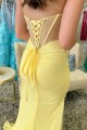 Long Yellow Sheath High Slit Prom Dresses Formal Evening Gowns 501007 Long Yellow Sheath High Slit Prom Dresses Formal Evening Gowns 501007