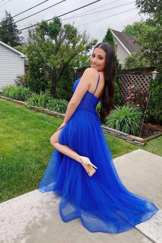A-Line Spaghetti Straps Tulle Prom Dresses Formal Evening Gowns 501008 A-Line Spaghetti Straps Tulle Prom Dresses Formal Evening Gowns 501008