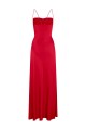 Simple Long Spaghetti Straps Prom Dresses Formal Evening Gowns with High Slit 501011 Simple Long Spaghetti Straps Prom Dresses Formal Evening Gowns with High Slit 501011