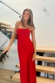 Simple Long Spaghetti Straps Prom Dresses Formal Evening Gowns with High Slit 501011 Simple Long Spaghetti Straps Prom Dresses Formal Evening Gowns with High Slit 501011