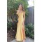 Simple Long Spaghetti Straps Prom Dresses Formal Evening Gowns with High Slit 501011