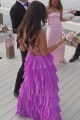 A-Line Long Purple Tiered Ruffle Prom Dresses Formal Evening Gowns 501013 A-Line Long Purple Tiered Ruffle Prom Dresses Formal Evening Gowns 501013