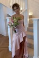 Long Pink Asymmetrical Prom Dresses Formal Evening Gowns 501017 Long Pink Asymmetrical Prom Dresses Formal Evening Gowns 501017