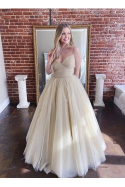 Ball Gown Tulle Long Prom Dresses Formal Evening Gowns 6011006