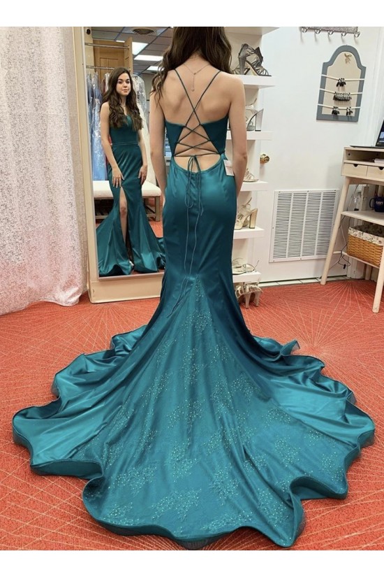 Mermaid Beaded Lace Appliques Long Prom Dresses Formal Evening Gowns 6011011 Mermaid Beaded Lace Appliques Long Prom Dresses Formal Evening Gowns 6011011