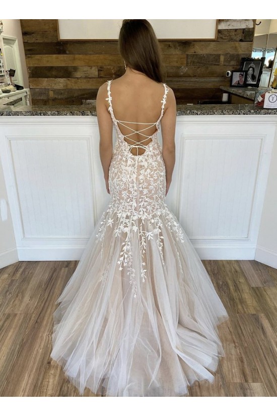 Mermaid Lace Appliques Long Prom Dresses Formal Evening Gowns 6011014 Mermaid Lace Appliques Long Prom Dresses Formal Evening Gowns 6011014