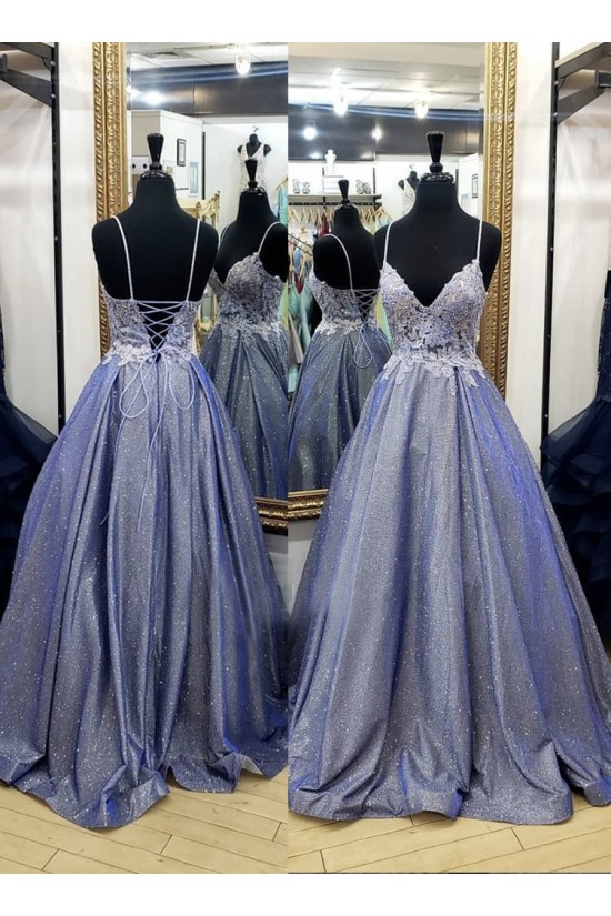 A-Line Lace Sparkly Long Prom Dresses Formal Evening Gowns 6011020 A-Line Lace Sparkly Long Prom Dresses Formal Evening Gowns 6011020