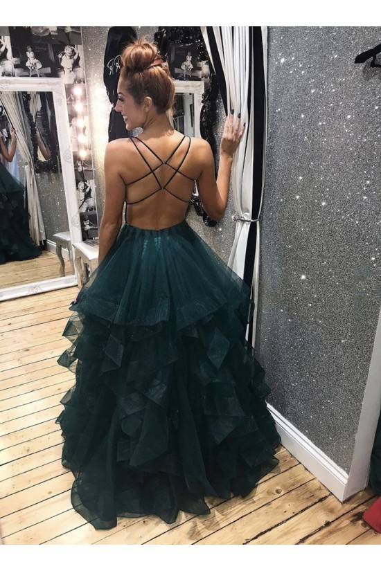 A-Line Tulle V-Neck Long Prom Dresses Formal Evening Gowns 6011022 A-Line Tulle V-Neck Long Prom Dresses Formal Evening Gowns 6011022