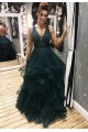 A-Line Tulle V-Neck Long Prom Dresses Formal Evening Gowns 6011022 A-Line Tulle V-Neck Long Prom Dresses Formal Evening Gowns 6011022