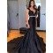 Mermaid Beaded Long Black Prom Dresses Formal Evening Gowns 6011033