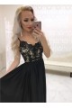 A-Line Spaghetti Straps Lace Long Black Prom Dresses Formal Evening Gowns 6011040 A-Line Spaghetti Straps Lace Long Black Prom Dresses Formal Evening Gowns 6011040