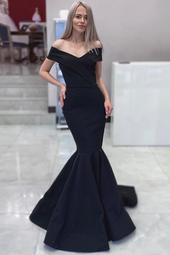Mermaid Long Navy Off-the-Shoulder Prom Dresses Formal Evening Gowns 6011052 Mermaid Long Navy Off-the-Shoulder Prom Dresses Formal Evening Gowns 6011052