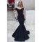 Mermaid Long Navy Off-the-Shoulder Prom Dresses Formal Evening Gowns 6011052