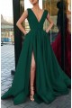 A-Line V-Neck Long Prom Dresses Formal Evening Gowns 6011055 A-Line V-Neck Long Prom Dresses Formal Evening Gowns 6011055