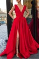 A-Line V-Neck Long Prom Dresses Formal Evening Gowns 6011055 A-Line V-Neck Long Prom Dresses Formal Evening Gowns 6011055