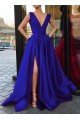 A-Line V-Neck Long Prom Dresses Formal Evening Gowns 6011055 A-Line V-Neck Long Prom Dresses Formal Evening Gowns 6011055