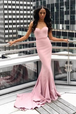 Mermaid Sweetheart Long Prom Dresses Formal Evening Gowns 6011057