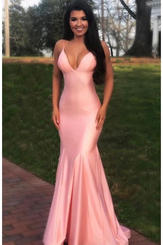 Mermaid V-Neck Long Prom Dresses Formal Evening Gowns 6011058 Mermaid V-Neck Long Prom Dresses Formal Evening Gowns 6011058