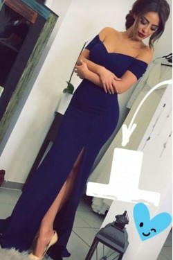 Mermaid Off-the-Shoulder Long Prom Dresses Formal Evening Gowns 6011062