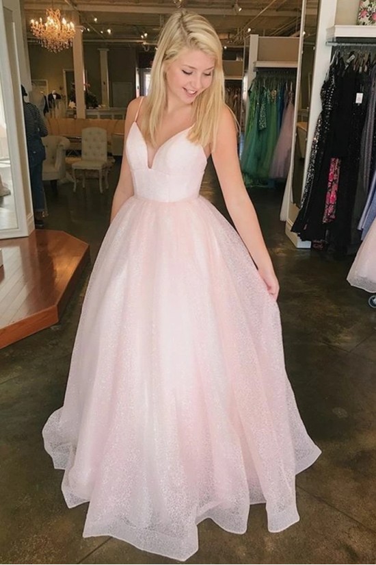 Long Pink Spaghetti Straps Prom Dresses Formal Evening Gowns 6011063 Long Pink Spaghetti Straps Prom Dresses Formal Evening Gowns 6011063