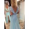 A-Line Beaded Chiffon Long Prom Dresses Formal Evening Gowns 6011068