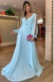 A-Line Chiffon Long Sleeves Prom Dresses Formal Evening Gowns 6011069 A-Line Chiffon Long Sleeves Prom Dresses Formal Evening Gowns 6011069