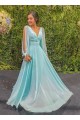 A-Line Chiffon Long Sleeves Prom Dresses Formal Evening Gowns 6011069 A-Line Chiffon Long Sleeves Prom Dresses Formal Evening Gowns 6011069