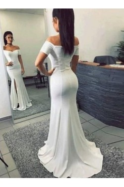 Mermaid Off-the-Shoulder Long Prom Dresses Formal Evening Gowns 6011070