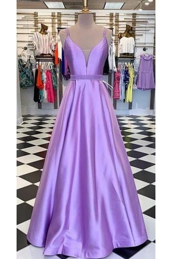 A-Line Spaghetti Straps Long Prom Dresses Formal Evening Gowns 6011077 A-Line Spaghetti Straps Long Prom Dresses Formal Evening Gowns 6011077