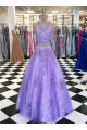 A-Line Beaded Lace Two Pieces Long Prom Dresses Formal Evening Gowns 6011084 A-Line Beaded Lace Two Pieces Long Prom Dresses Formal Evening Gowns 6011084