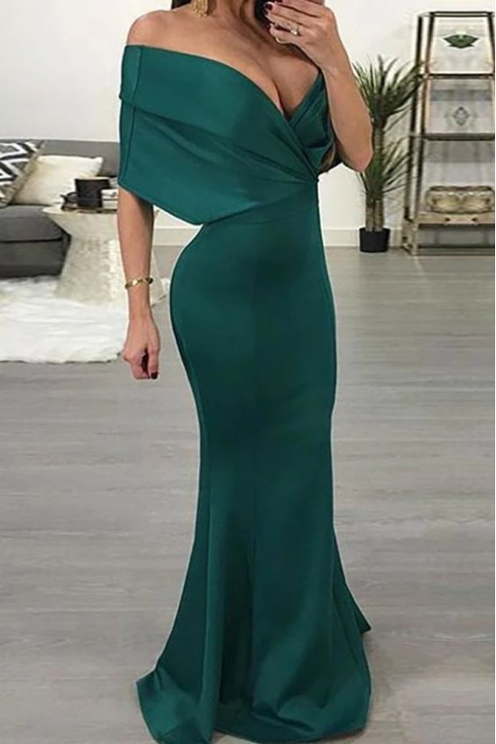 Mermaid Off-the-Shoulder Long Navy Prom Dresses Formal Evening Gowns 6011089 Mermaid Off-the-Shoulder Long Navy Prom Dresses Formal Evening Gowns 6011089