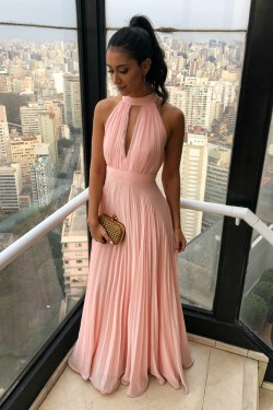 A-Line Chiffon Long Prom Dresses Formal Evening Gowns 6011094