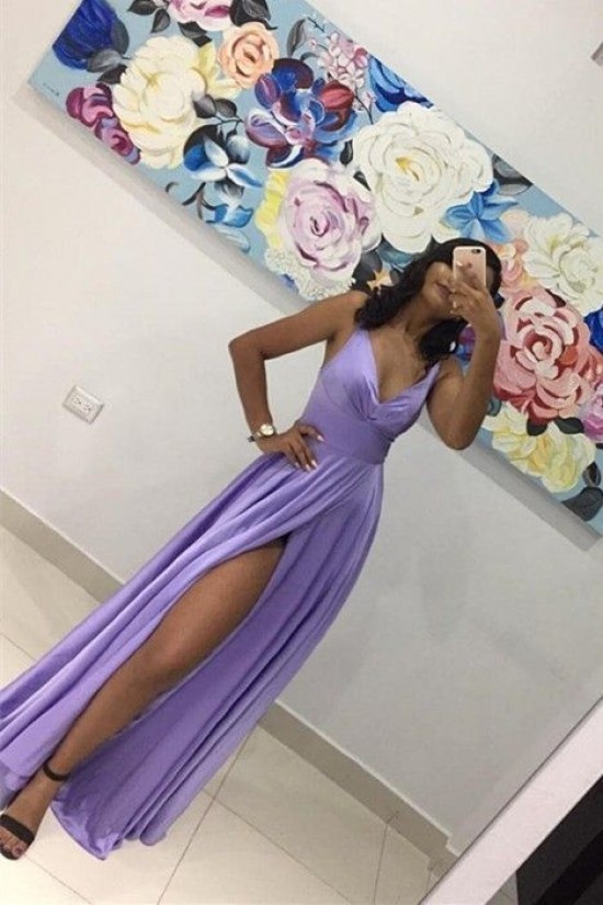 A-Line V-Neck Long Prom Dresses Formal Evening Gowns 6011114 A-Line V-Neck Long Prom Dresses Formal Evening Gowns 6011114