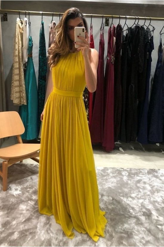 A-Line Chiffon Long Prom Dresses Formal Evening Gowns 6011123 A-Line Chiffon Long Prom Dresses Formal Evening Gowns 6011123