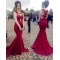 Mermaid Lace Long Prom Evening Dresses Wedding Party Gowns 6011130