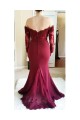 Mermaid Long Sleeves Lace Prom Dresses Formal Evening Gowns 6011132