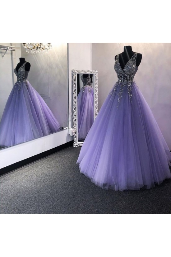 Ball Gown Beaded Tulle Long Prom Dresses Formal Evening Gowns 6011142 Ball Gown Beaded Tulle Long Prom Dresses Formal Evening Gowns 6011142