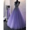 Ball Gown Beaded Tulle Long Prom Dresses Formal Evening Gowns 6011142