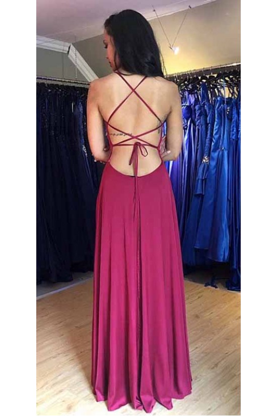 Simple Stunning V-Neck Long Prom Dresses Formal Evening Gowns 6011157 Simple Stunning V-Neck Long Prom Dresses Formal Evening Gowns 6011157