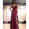 Simple Stunning V-Neck Long Prom Dresses Formal Evening Gowns 6011157