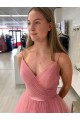 A-Line Tulle Long Prom Dresses Formal Evening Gowns 6011165 A-Line Tulle Long Prom Dresses Formal Evening Gowns 6011165