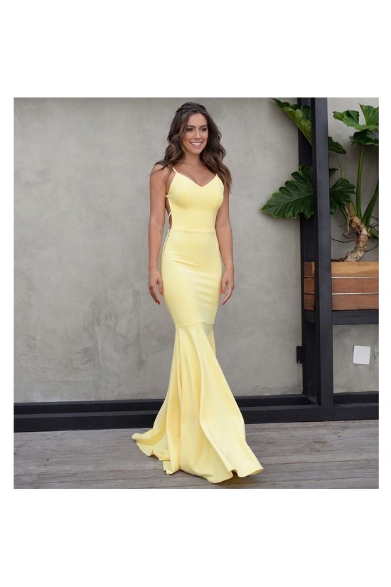 Mermaid Long Yellow Prom Dresses Formal Evening Gowns 6011195 Mermaid Long Yellow Prom Dresses Formal Evening Gowns 6011195