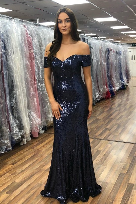 Mermaid Sequins Off-the-Shoulder Long Prom Dresses Formal Evening Gowns 6011204 Mermaid Sequins Off-the-Shoulder Long Prom Dresses Formal Evening Gowns 6011204